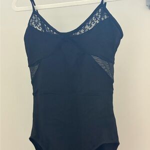 Black Lace Detail Leotard